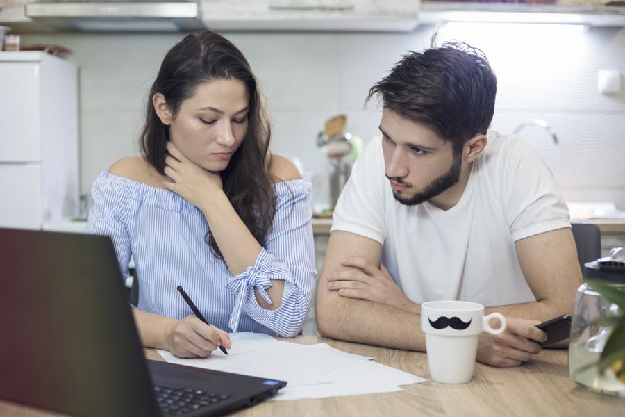 Couple Trying To Determine Finances